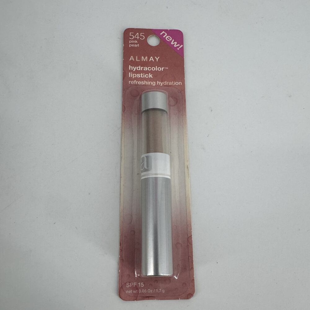 Almay Hydracolor Lipstick, SPF 15, 545 Pink Pearl, Net Wt. 0.006 Oz NOS
